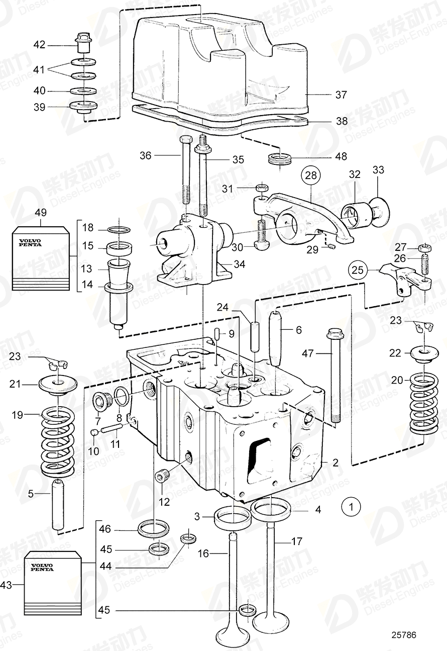 volvo penta Pin 950543 Drawing volvo penta Pin 950543 Drawing